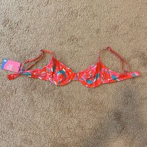 Blackbough Swim Bikini Top: Fiona Top- tropical tango